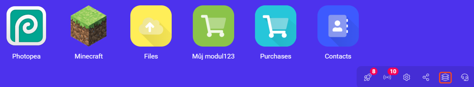 module store icon on the home screen 